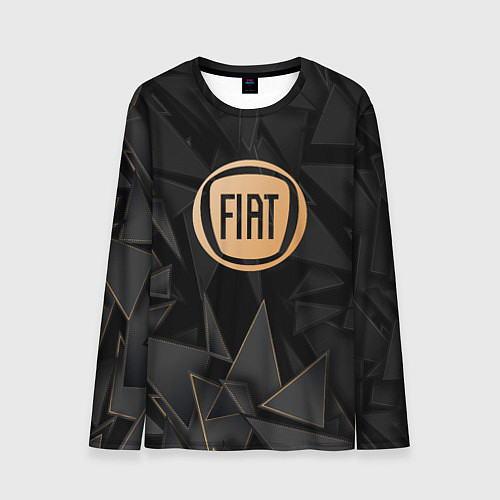 Мужской лонгслив Fiat golden poly / 3D-принт – фото 1