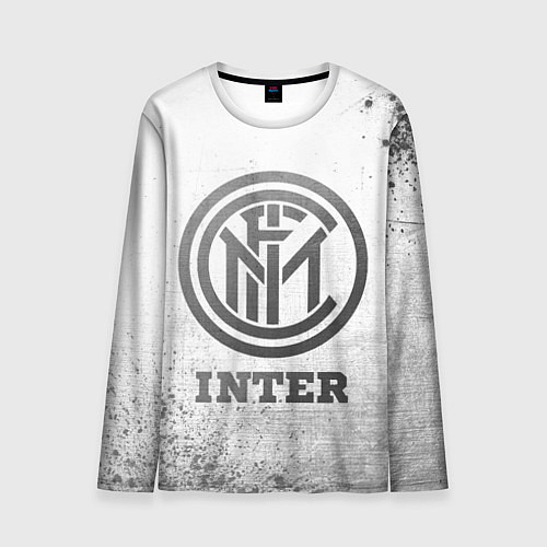 Мужской лонгслив Inter - white gradient / 3D-принт – фото 1