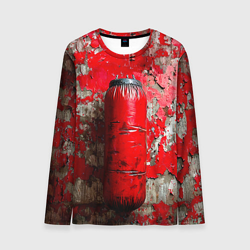 Мужской лонгслив Красная боксерская груша / 3D-принт – фото 1