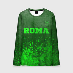 Лонгслив мужской Roma - green gradient посередине, цвет: 3D-принт