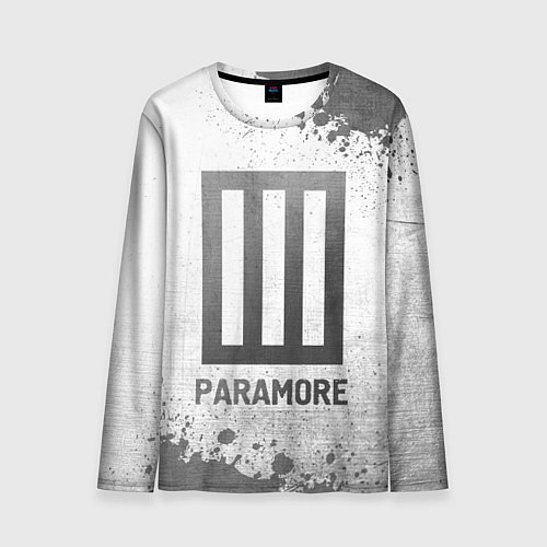 Мужской лонгслив Paramore - white gradient / 3D-принт – фото 1