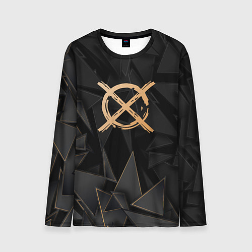 Мужской лонгслив CreepyPasta golden poly / 3D-принт – фото 1