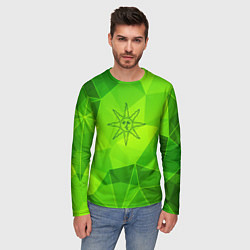 Лонгслив мужской Dark Souls green poly, цвет: 3D-принт — фото 2