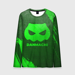 Мужской лонгслив DanMachi - green gradient