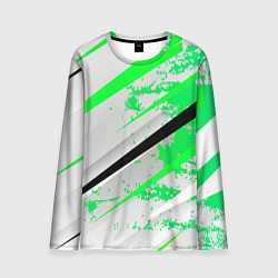 Лонгслив мужской Color white light green, цвет: 3D-принт