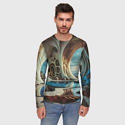 Лонгслив мужской Современная пещера, цвет: 3D-принт — фото 2