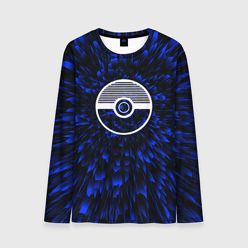 Мужской лонгслив Pokemon blue energy / 3D-принт – фото 1