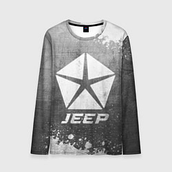 Мужской лонгслив Jeep - grey gradient