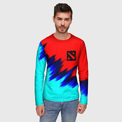 Лонгслив мужской Dota краски, цвет: 3D-принт — фото 2