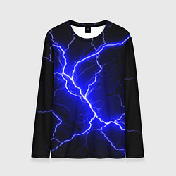 Лонгслив мужской Color blue black, цвет: 3D-принт