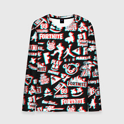 Лонгслив мужской Fortnite glitch game, цвет: 3D-принт
