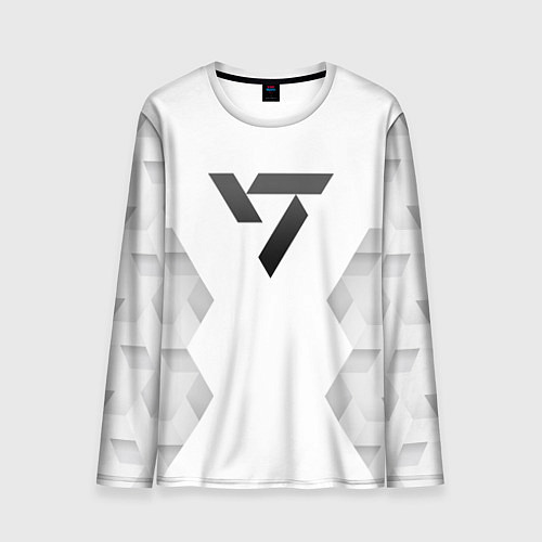 Мужской лонгслив Seventeen white poly / 3D-принт – фото 1
