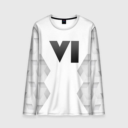 Мужской лонгслив GTA 6 white poly / 3D-принт – фото 1
