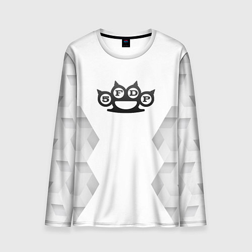 Мужской лонгслив Five Finger Death Punch white poly / 3D-принт – фото 1