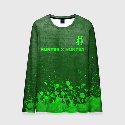 Мужской лонгслив Hunter x Hunter - green gradient посередине / 3D-принт – фото 1