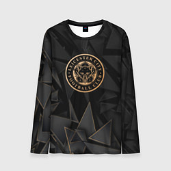 Лонгслив мужской Leicester City golden poly, цвет: 3D-принт