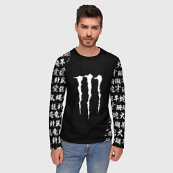 Лонгслив мужской Monster energy japan symbol, цвет: 3D-принт — фото 2