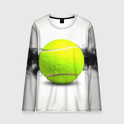Мужской лонгслив Теннисный мяч и черный дым