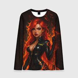Лонгслив мужской Пламенная Мавуика - Genshin Impact, цвет: 3D-принт