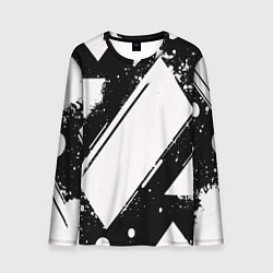 Мужской лонгслив Color black white