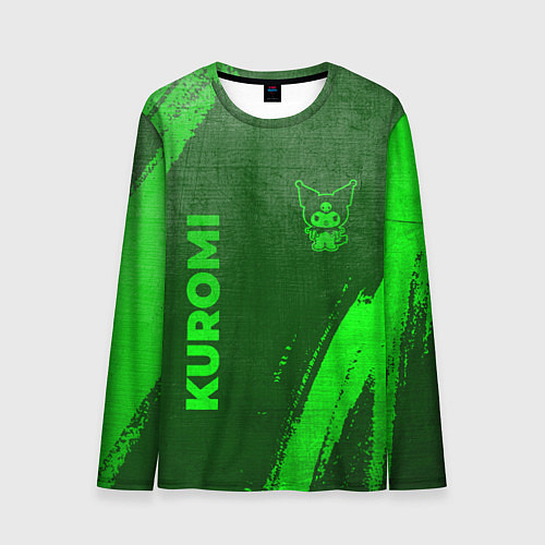 Мужской лонгслив Kuromi - green gradient вертикально / 3D-принт – фото 1