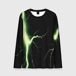 Мужской лонгслив Lightning yellow текстура