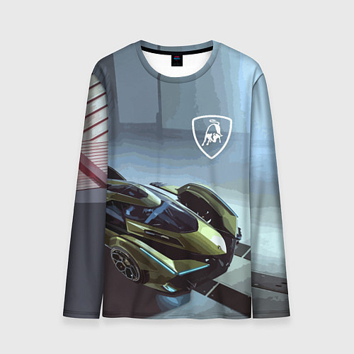 Мужской лонгслив Lamborghini - motorsport extreme / 3D-принт – фото 1