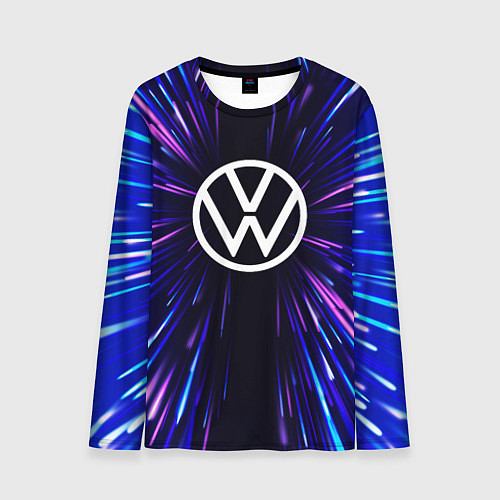 Мужской лонгслив Volkswagen neon energy / 3D-принт – фото 1