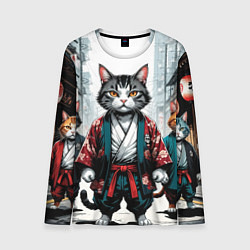 Мужской лонгслив Коты якудза