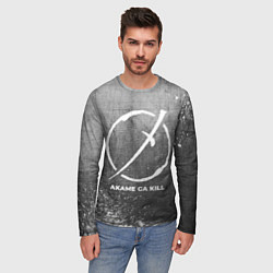 Лонгслив мужской Akame ga Kill - grey gradient, цвет: 3D-принт — фото 2