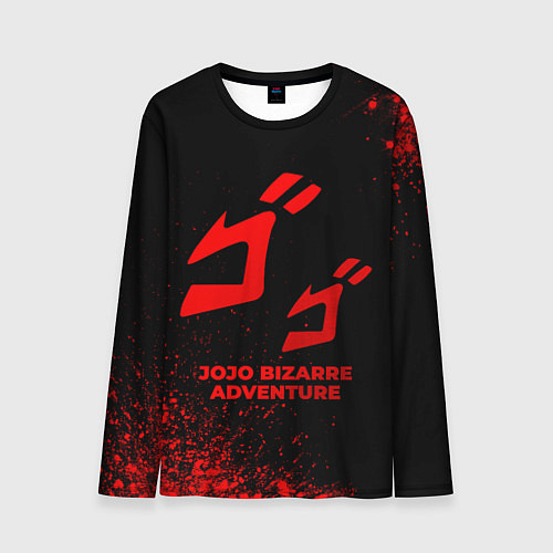 Мужской лонгслив JoJo Bizarre Adventure - red gradient / 3D-принт – фото 1