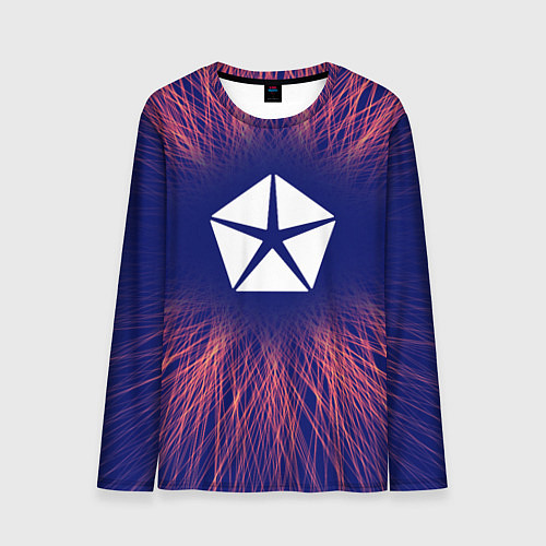 Мужской лонгслив Jeep red energy / 3D-принт – фото 1