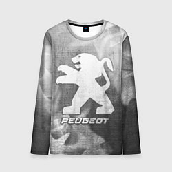 Лонгслив мужской Peugeot - grey gradient, цвет: 3D-принт