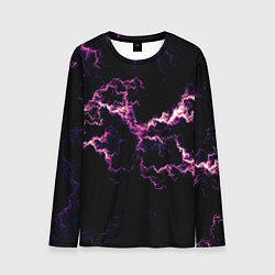 Мужской лонгслив Lightning pink glow