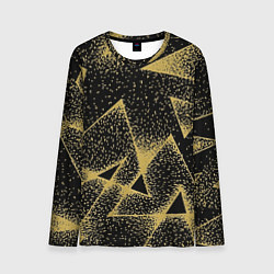 Мужской лонгслив Triangle yellow with dots