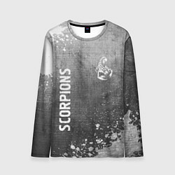 Лонгслив мужской Scorpions - grey gradient вертикально, цвет: 3D-принт