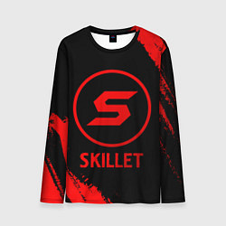 Лонгслив мужской Skillet - red gradient, цвет: 3D-принт