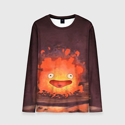 Лонгслив мужской Кальцифер акварель, цвет: 3D-принт