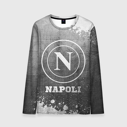Мужской лонгслив Napoli - grey gradient / 3D-принт – фото 1