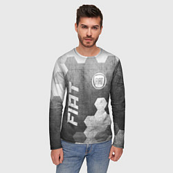 Лонгслив мужской Fiat - grey gradient вертикально, цвет: 3D-принт — фото 2