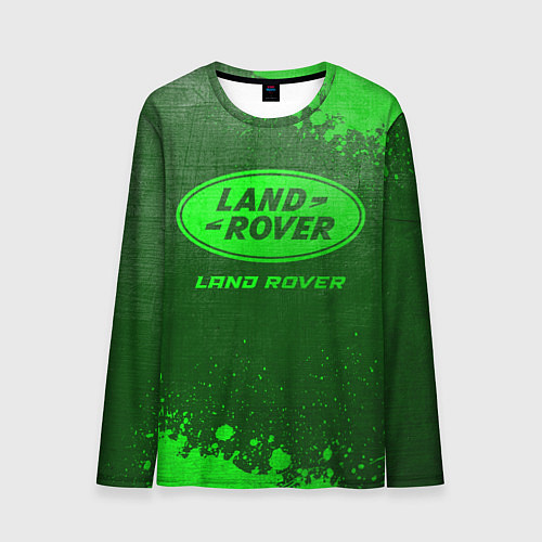 Мужской лонгслив Land Rover - green gradient / 3D-принт – фото 1