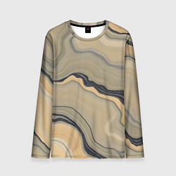 Лонгслив мужской Песочный мрамор, цвет: 3D-принт
