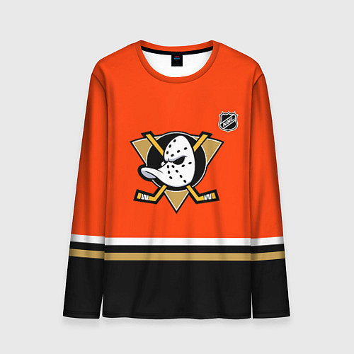 Мужской лонгслив Анахайм Дакс хоккей / 3D-принт – фото 1