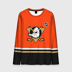 Лонгслив мужской Анахайм Дакс хоккей, цвет: 3D-принт