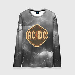 Лонгслив мужской ACDC ретро логотип, цвет: 3D-принт
