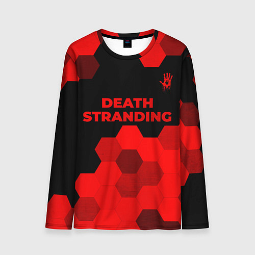 Мужской лонгслив Death Stranding - red gradient посередине / 3D-принт – фото 1
