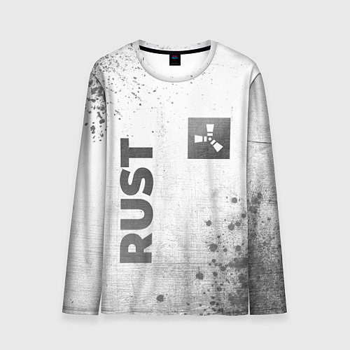 Мужской лонгслив Rust - white gradient вертикально / 3D-принт – фото 1