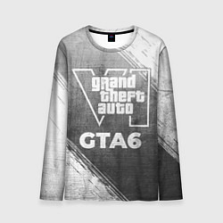 Лонгслив мужской GTA6 - grey gradient, цвет: 3D-принт