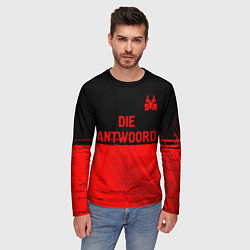 Лонгслив мужской Die Antwoord - red gradient посередине, цвет: 3D-принт — фото 2