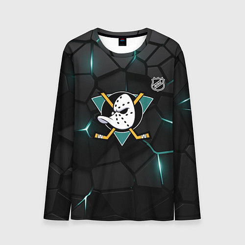 Мужской лонгслив Анахайм Дакс - плиты с подсветкой / 3D-принт – фото 1